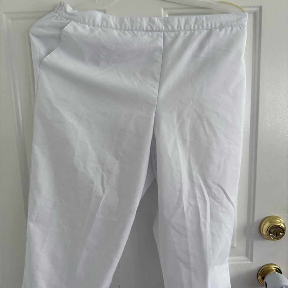 Laura Scott Crisp White Trousers